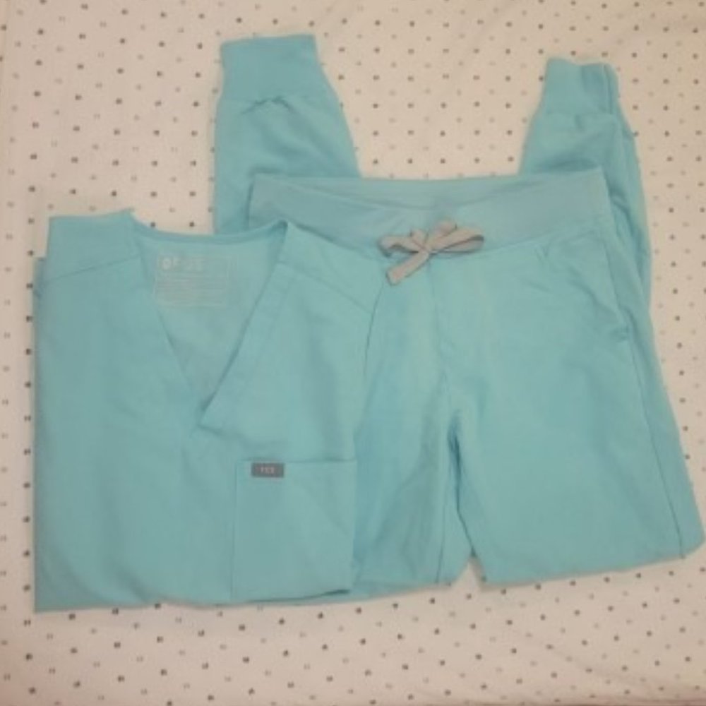 FIGS Aqua set XS regular - Like New